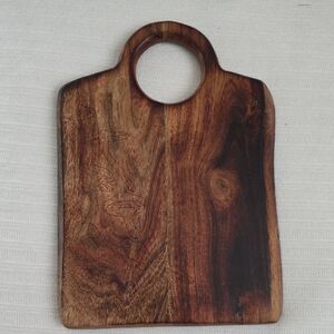 Rustic Wooden Cutting Board with Handle